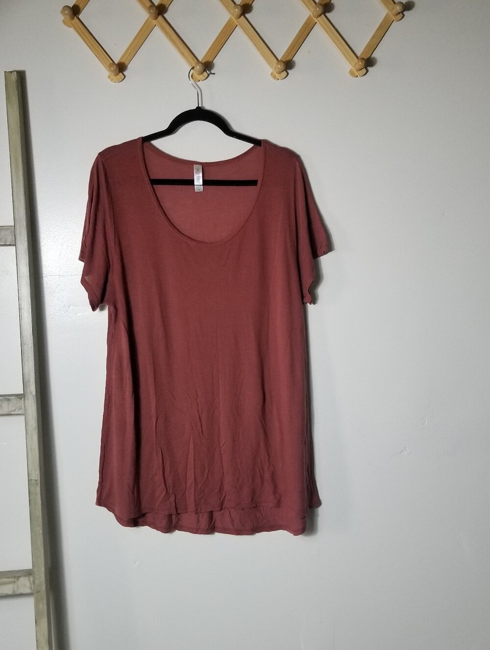 LULAROE WOMEN'S MAUVISH COLORED TUNIC BLOUSE SIZE 2XL